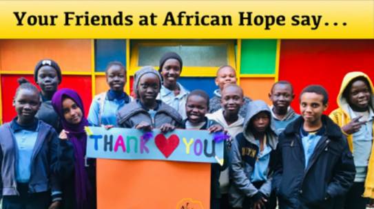African Hope Learning Center Report