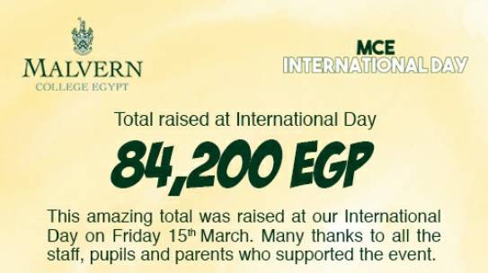 International Day Money Raised For Charity